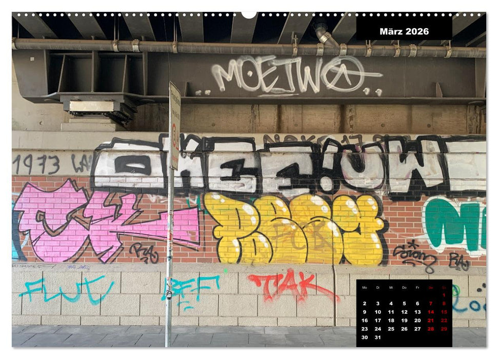 LOVE HAMBURG - GRAFFITI LOVERS (CALVENDO Premium Wandkalender 2026)