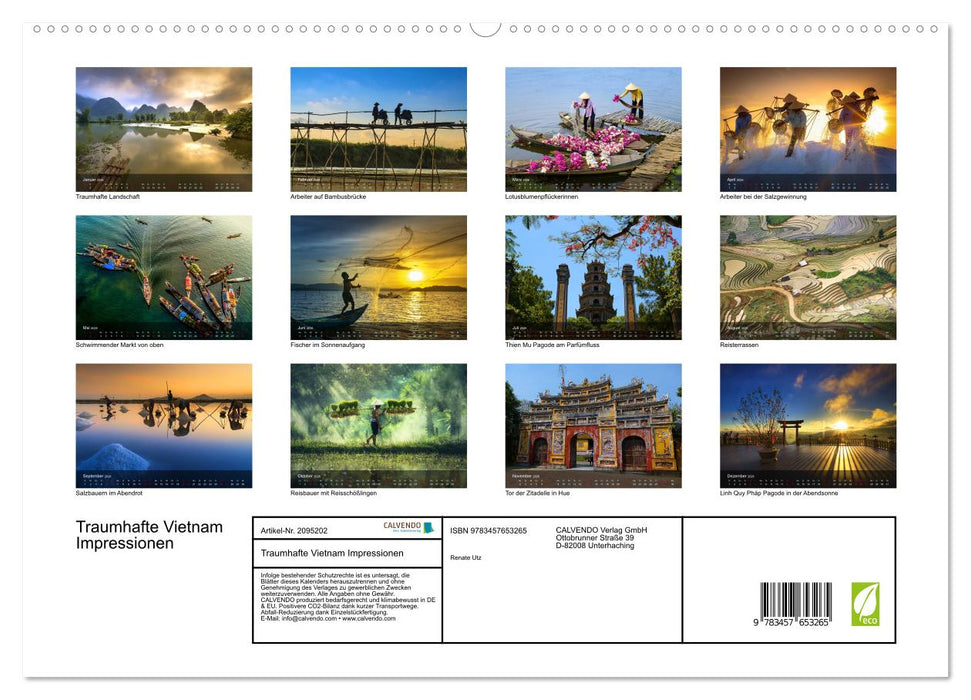 Traumhafte Vietnam Impressionen (CALVENDO Premium Wandkalender 2026)