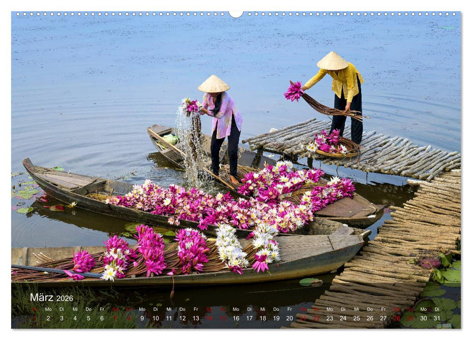 Traumhafte Vietnam Impressionen (CALVENDO Premium Wandkalender 2026)