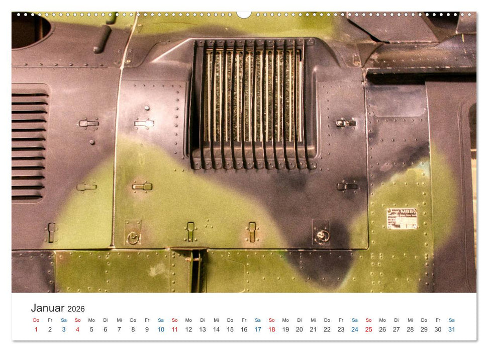 Flugzeugdetails - Faszinierende Einblicke in die Flugzeugtechnik (CALVENDO Premium Wandkalender 2026)