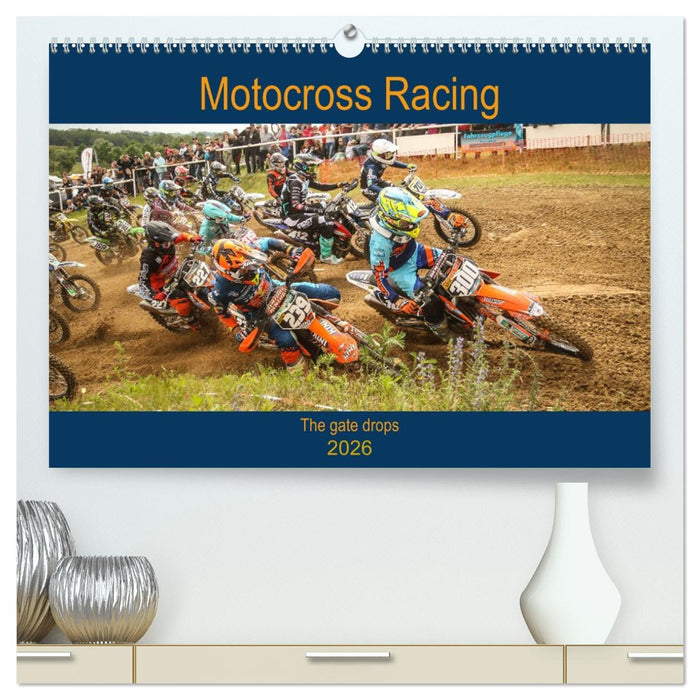 Motocross Racing - The gate drops (CALVENDO Premium Wandkalender 2026)