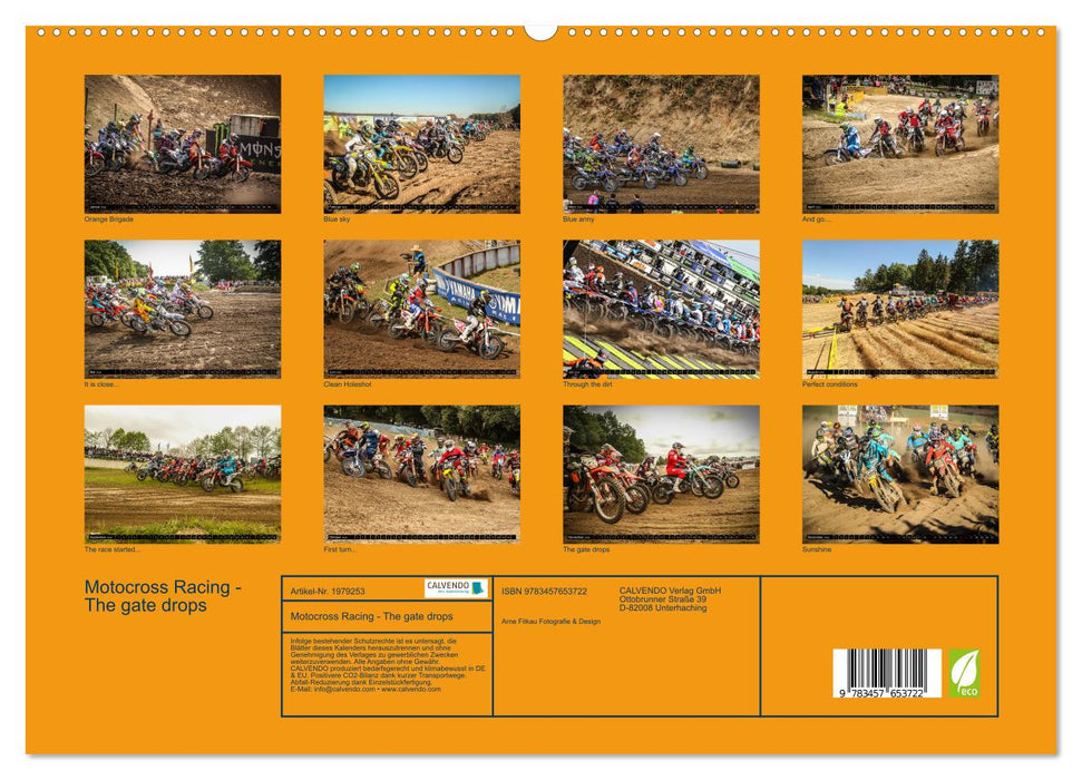 Motocross Racing - The gate drops (CALVENDO Premium Wandkalender 2026)