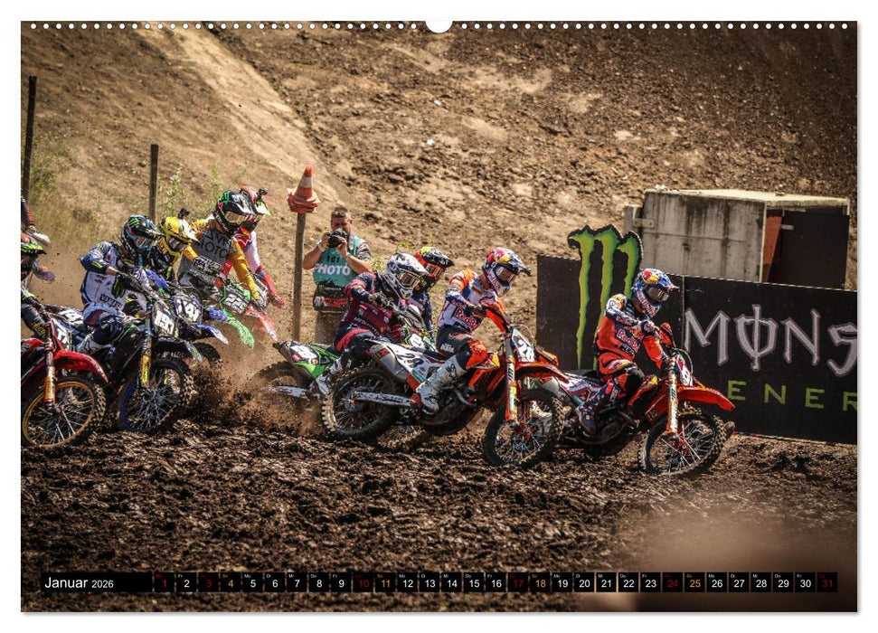 Motocross Racing - The gate drops (CALVENDO Premium Wandkalender 2026)