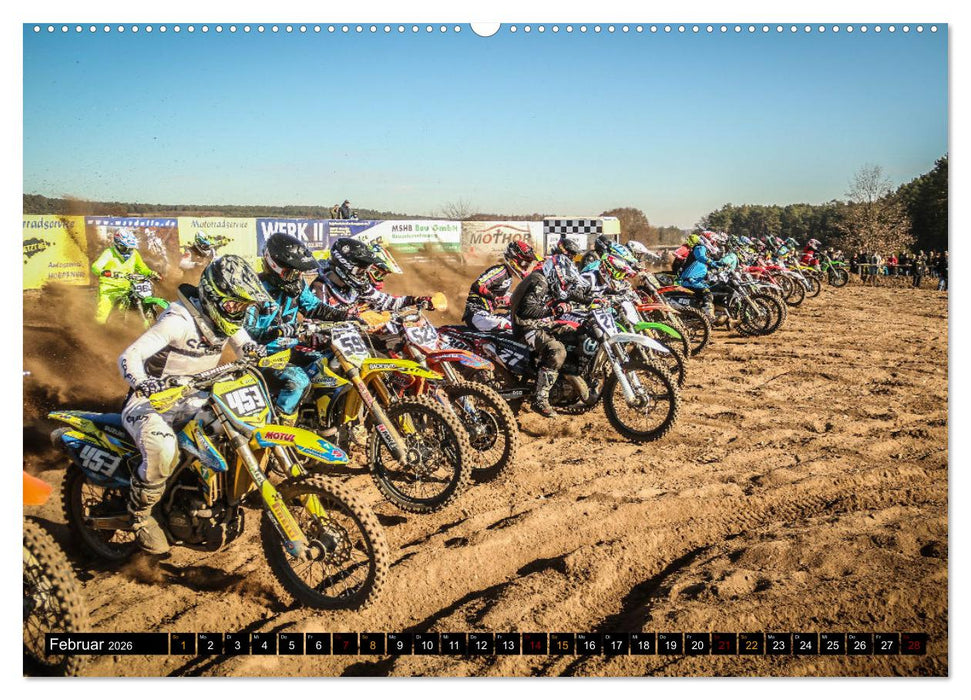 Motocross Racing - The gate drops (CALVENDO Premium Wandkalender 2026)