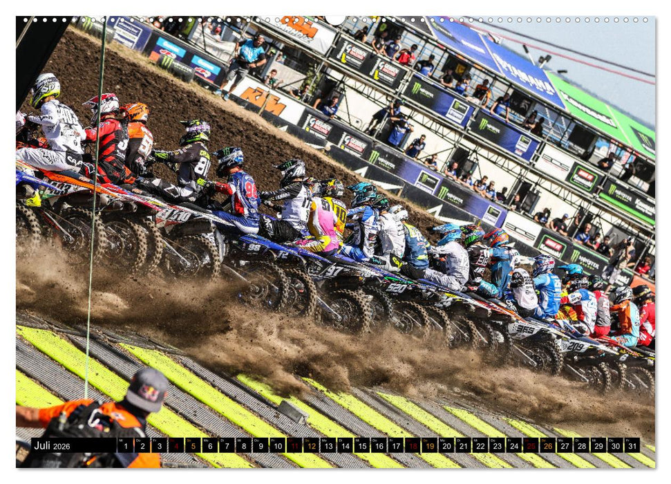 Motocross Racing - The gate drops (CALVENDO Premium Wandkalender 2026)
