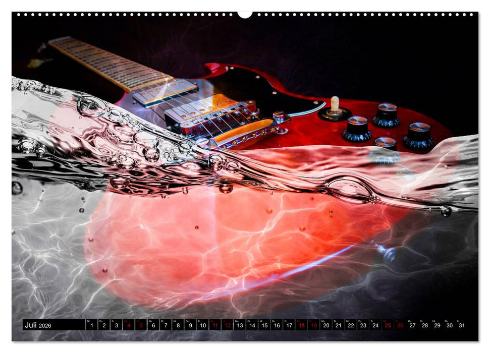 Gitarren im Wasser (CALVENDO Premium Wandkalender 2026)