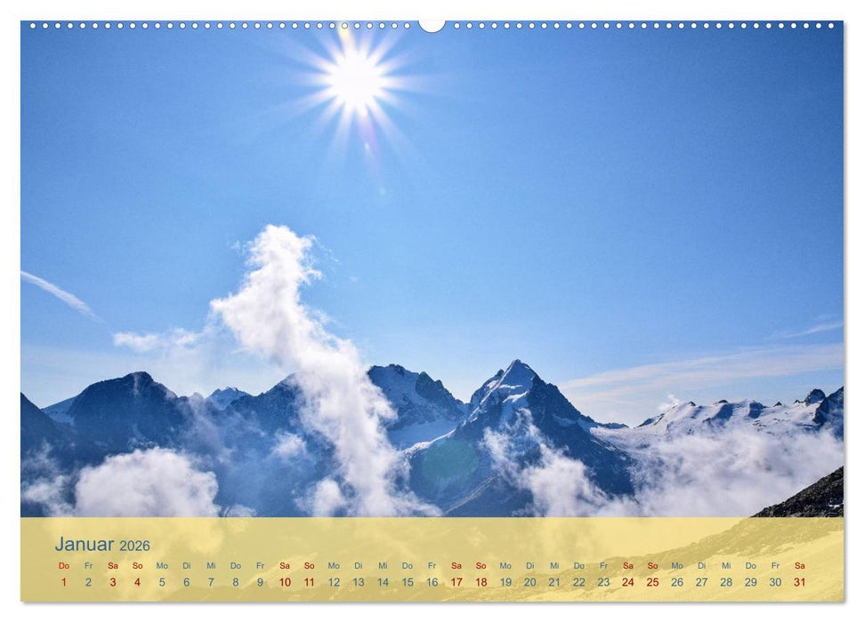 Oberengadin - Berge, Seen und Licht (CALVENDO Premium Wandkalender 2026)
