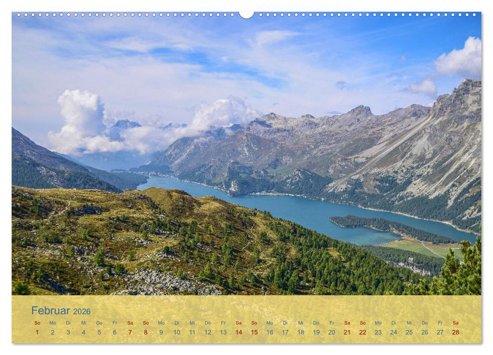 Oberengadin - Berge, Seen und Licht (CALVENDO Premium Wandkalender 2026)