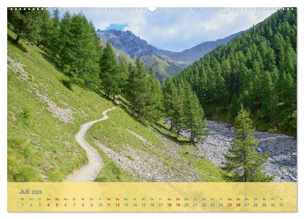 Oberengadin - Berge, Seen und Licht (CALVENDO Premium Wandkalender 2026)