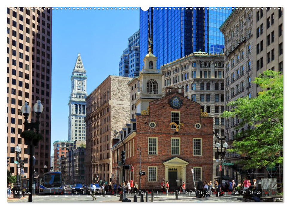 Boston - Stadt der Kontraste (CALVENDO Premium Wandkalender 2026)