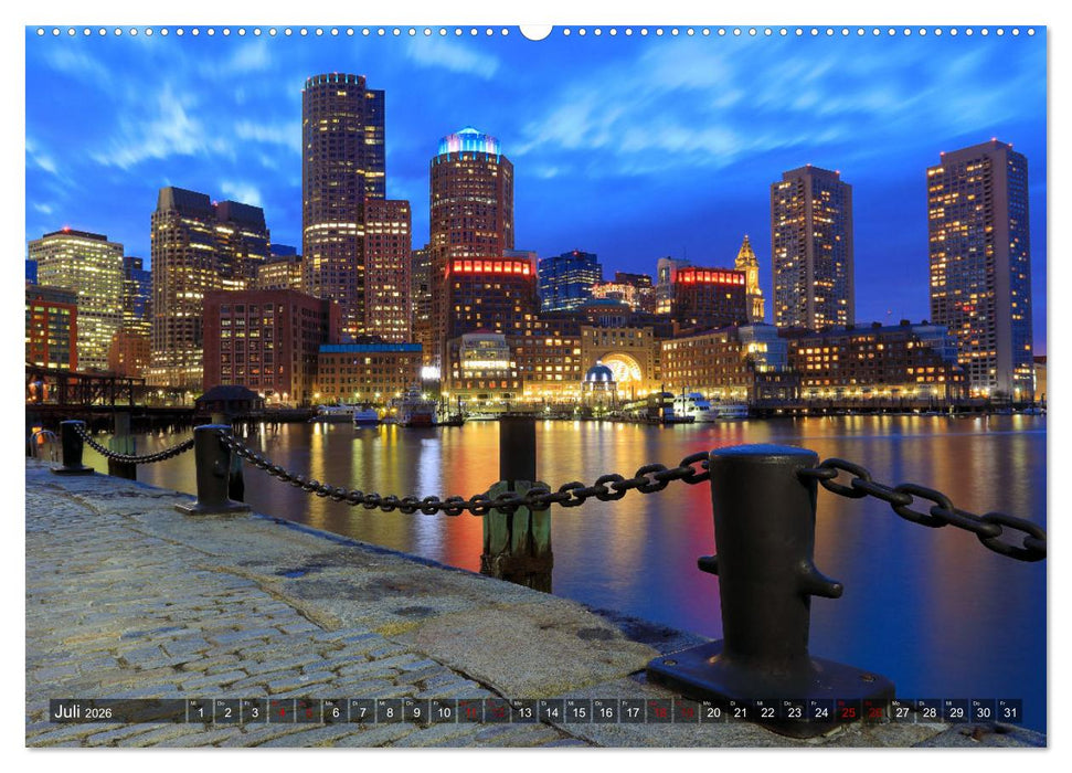Boston - Stadt der Kontraste (CALVENDO Premium Wandkalender 2026)