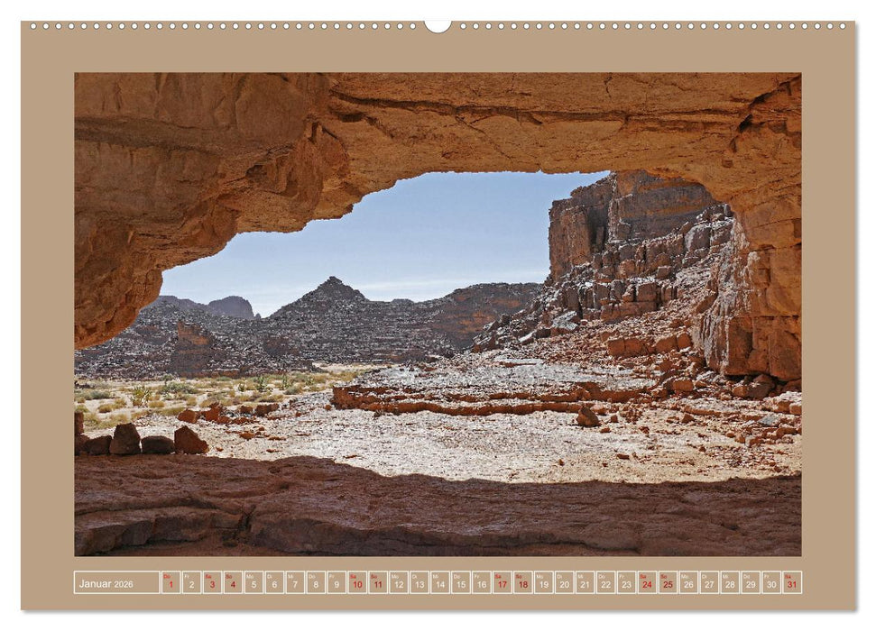 Algerien - Schluchten und Sandberge in den Tassilis (CALVENDO Premium Wandkalender 2026)