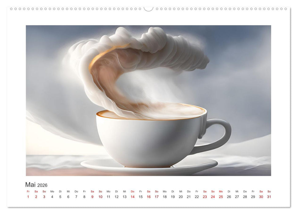 Kaffe mal anders geniessen (CALVENDO Premium Wandkalender 2026)