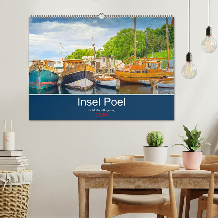 Insel Poel Kirchdorf und Umgebung (CALVENDO Wandkalender 2026)