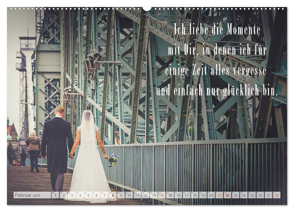 Ich liebe Dich - Sprüche für Liebende (CALVENDO Wandkalender 2026)