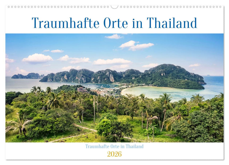Traumhafte Orte in Thailand (CALVENDO Wandkalender 2026)