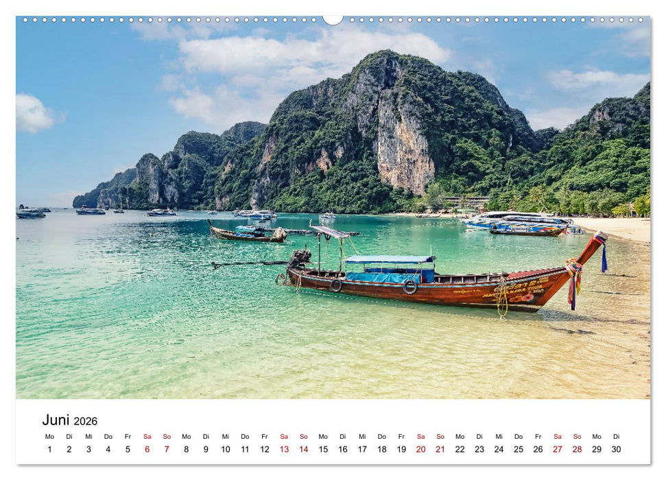 Traumhafte Orte in Thailand (CALVENDO Wandkalender 2026)
