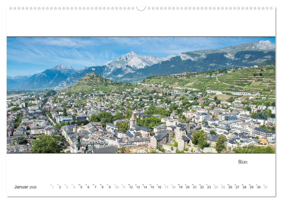 Nendaz Panorama (CALVENDO Premium Wandkalender 2026)
