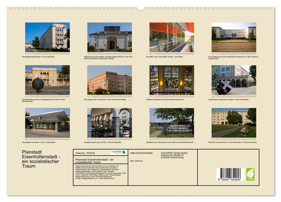 Planstadt Eisenhüttenstadt - ein sozialistischer Traum (CALVENDO Premium Wandkalender 2026)