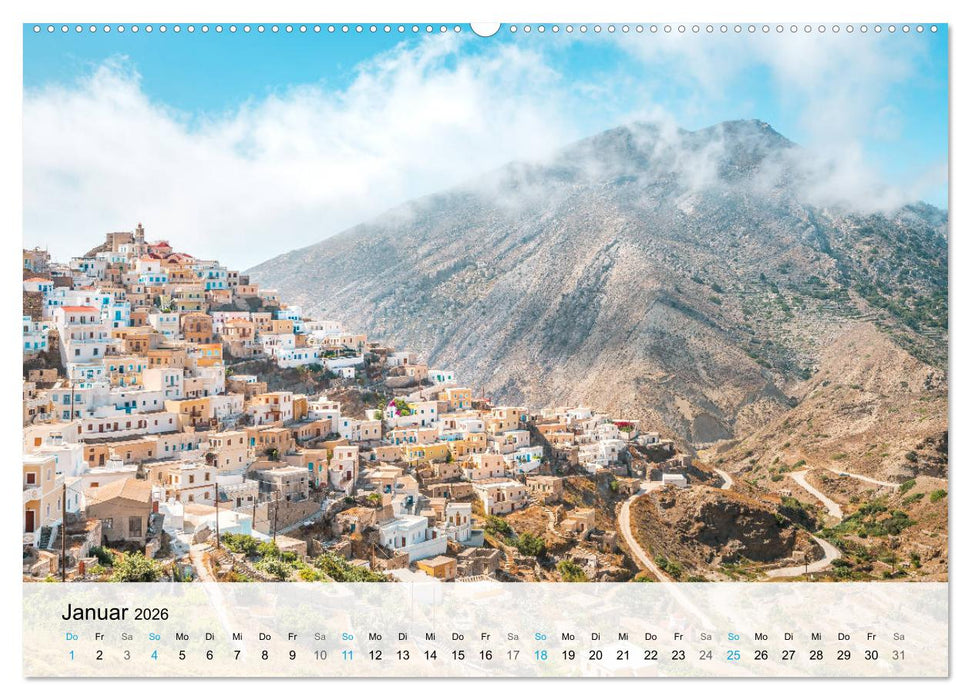 Insel Karpathos - Inselschönheit des Dodekanes (CALVENDO Premium Wandkalender 2026)