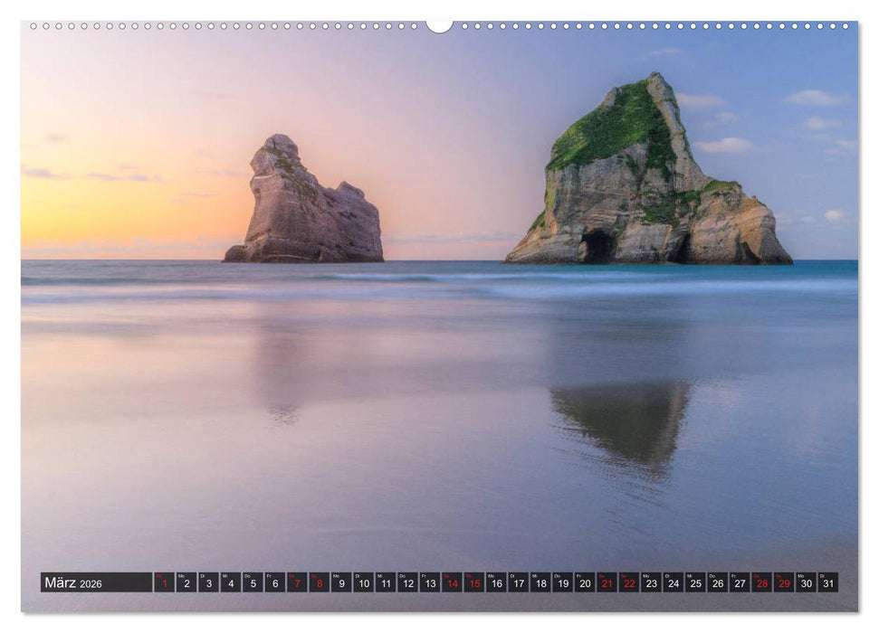 Neuseeland - Naturwunder am Ende der Welt (CALVENDO Premium Wandkalender 2026)