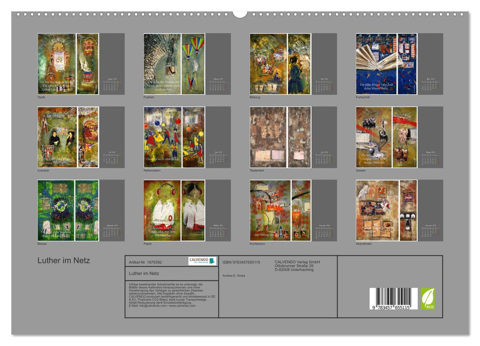 Luther im Netz (CALVENDO Premium Wandkalender 2026)