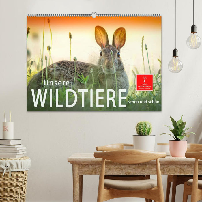 Unsere Wildtiere - scheu und schön (CALVENDO Wandkalender 2026)