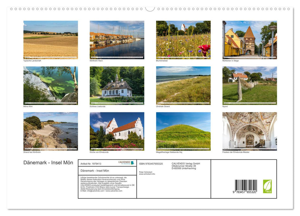 Dänemark - Insel Mön (CALVENDO Premium Wandkalender 2026)