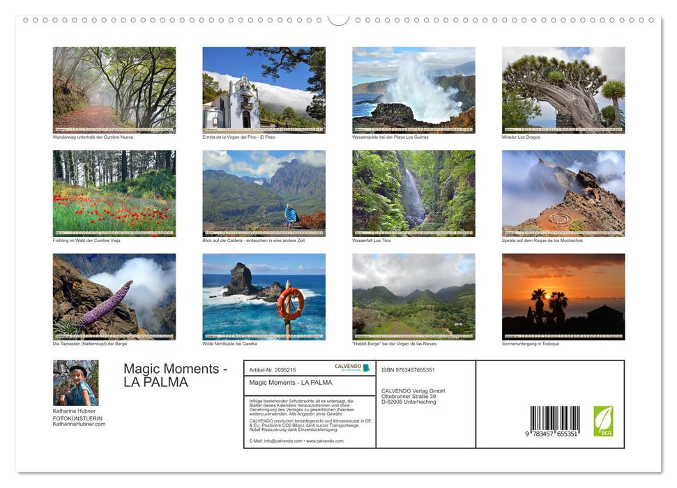 Magic Moments - LA PALMA (CALVENDO Premium Wandkalender 2026)