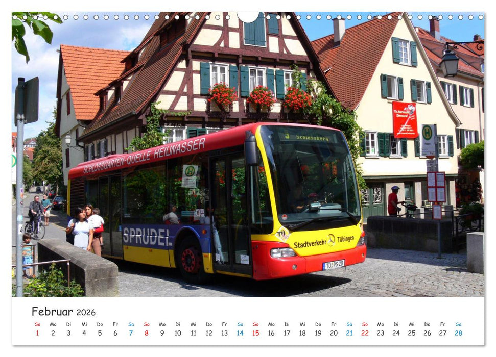 Omnibusse von heute und früher (CALVENDO Wandkalender 2026)
