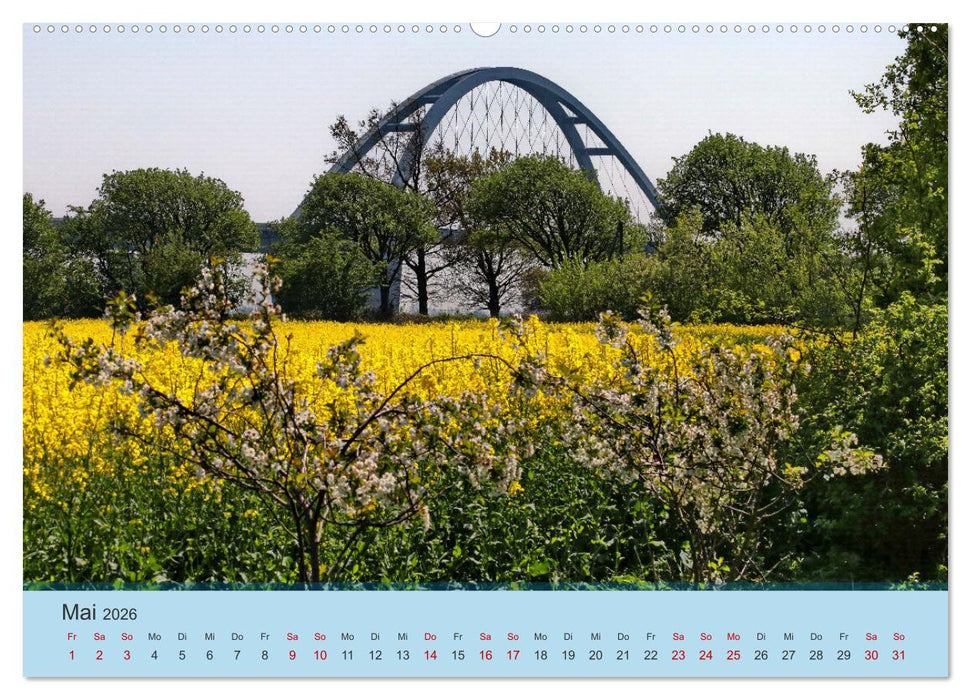 Fehmarnsund Brücke (CALVENDO Wandkalender 2026)