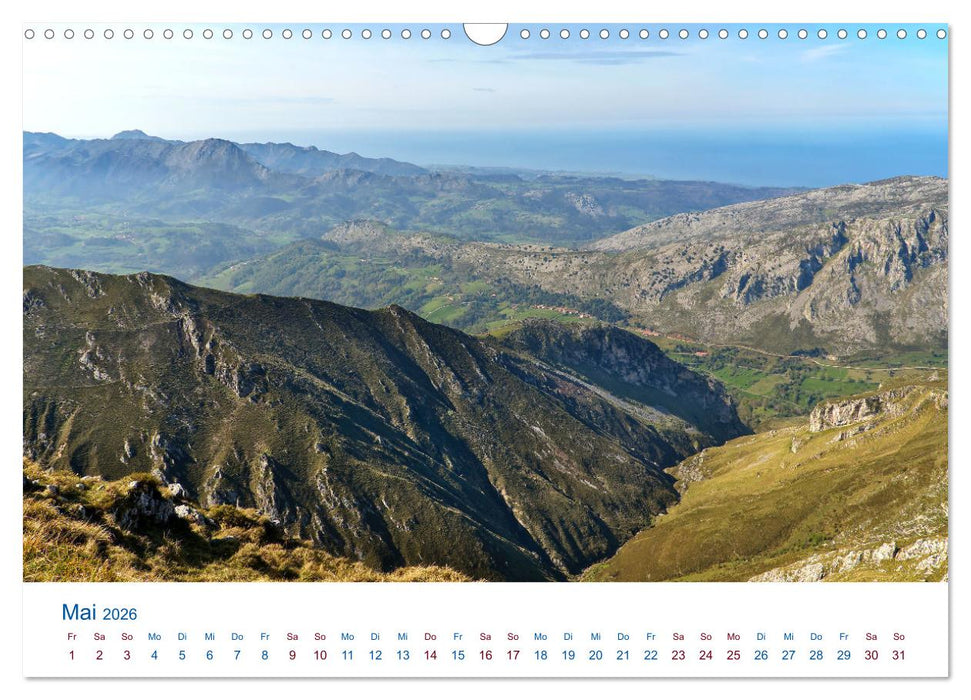 Nordspanien - Wilde Küsten und Berge (CALVENDO Wandkalender 2026)