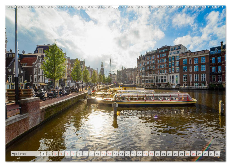 Amsterdam - Hauptstadt der Niederlande (CALVENDO Premium Wandkalender 2026)