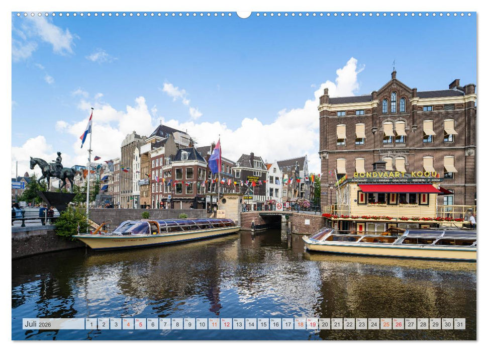 Amsterdam - Hauptstadt der Niederlande (CALVENDO Premium Wandkalender 2026)