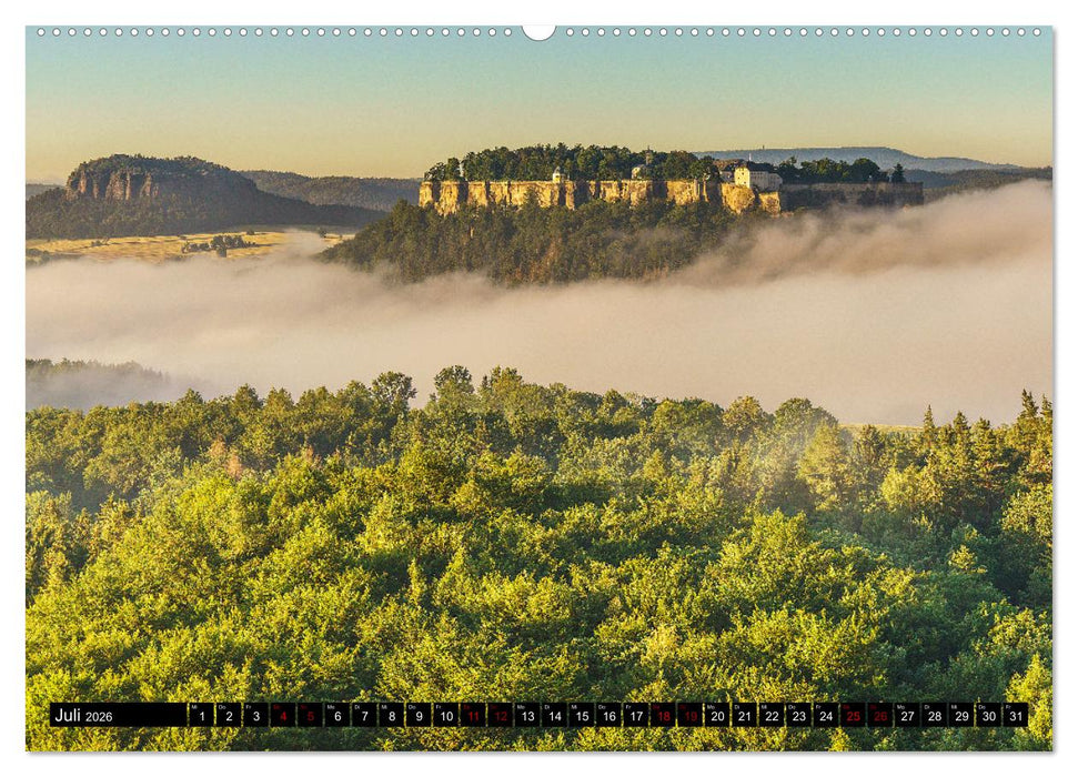 Sächsische Elbtalblicke (CALVENDO Premium Wandkalender 2026)
