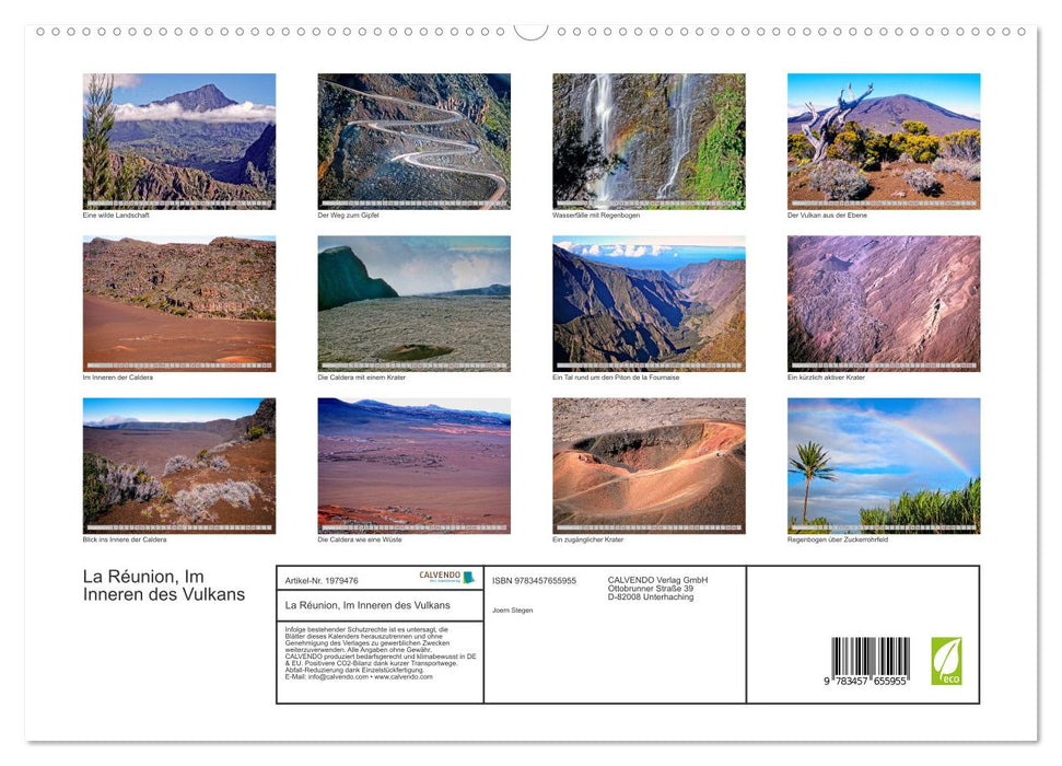 La Réunion, Im Inneren des Vulkans (CALVENDO Premium Wandkalender 2026)