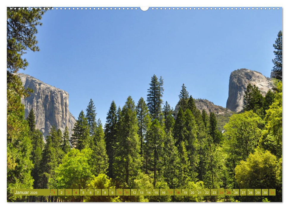 Erlebe mit mir die Landschaft des Yosemite Nationalpark (CALVENDO Premium Wandkalender 2026)