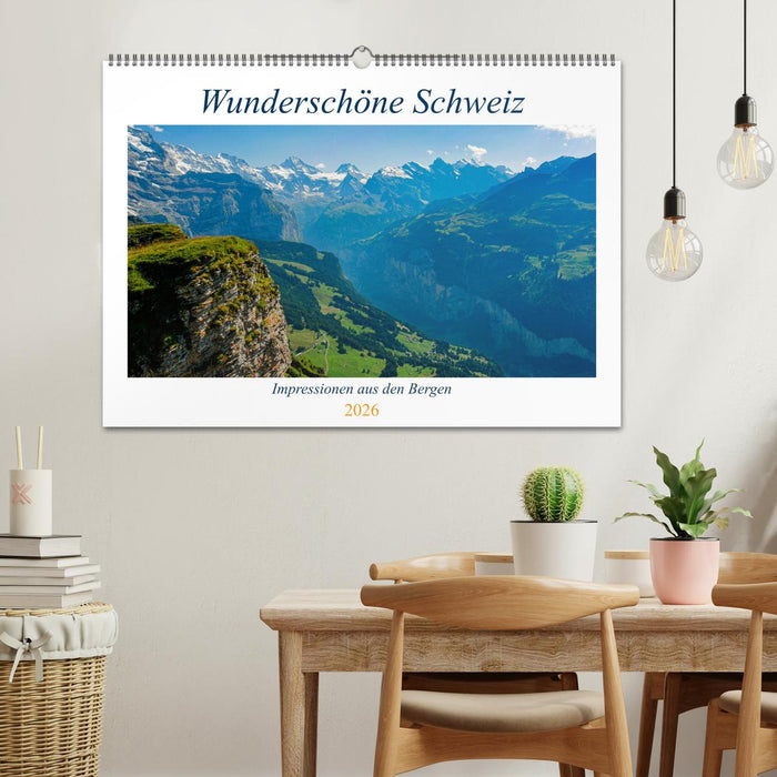 Wunderschöne Schweiz (CALVENDO Wandkalender 2026)