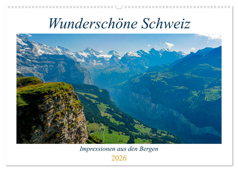 Wunderschöne Schweiz (CALVENDO Wandkalender 2026)