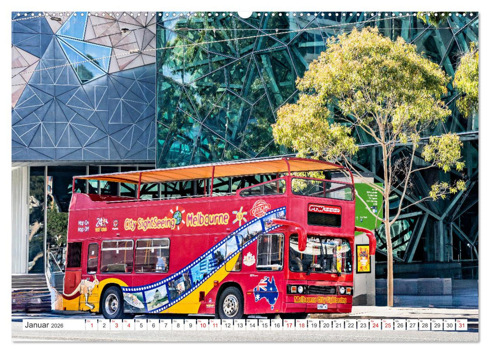 Melbourne - Sympathische Metropole Australiens (CALVENDO Premium Wandkalender 2026)