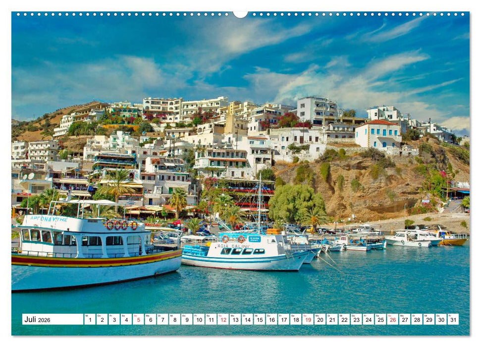 Idyllische Häfen auf Kreta (CALVENDO Premium Wandkalender 2026)