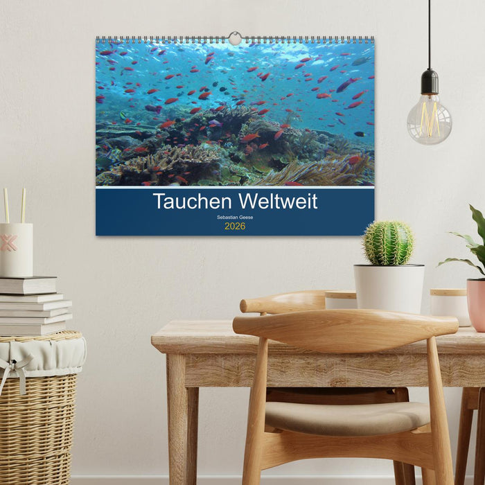 Tauchplätze Weltweit (CALVENDO Wandkalender 2026)