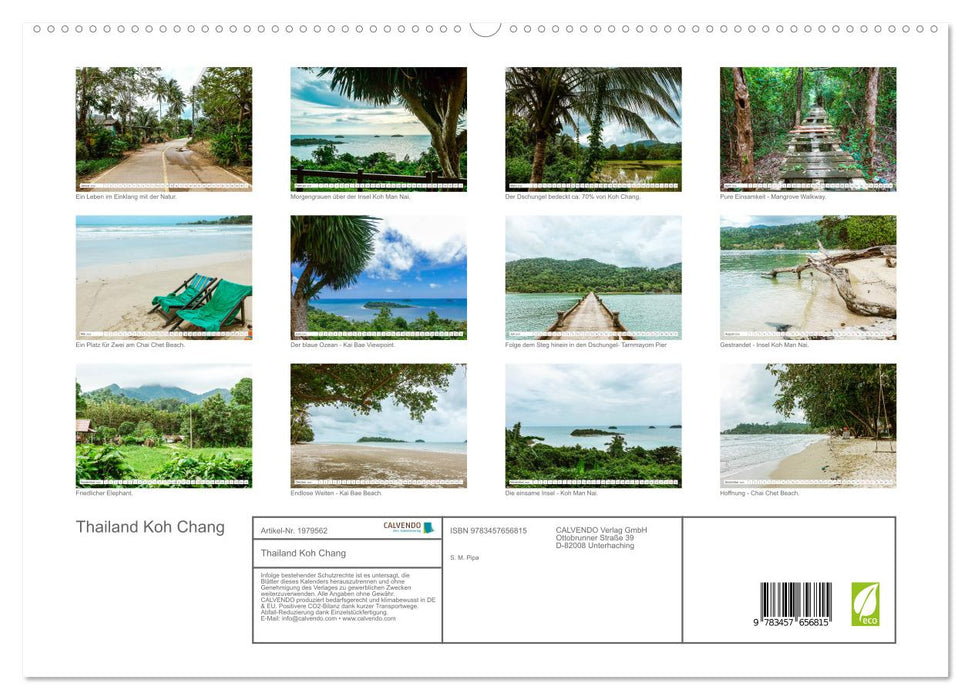 Thailand Koh Chang (CALVENDO Premium Wandkalender 2026)