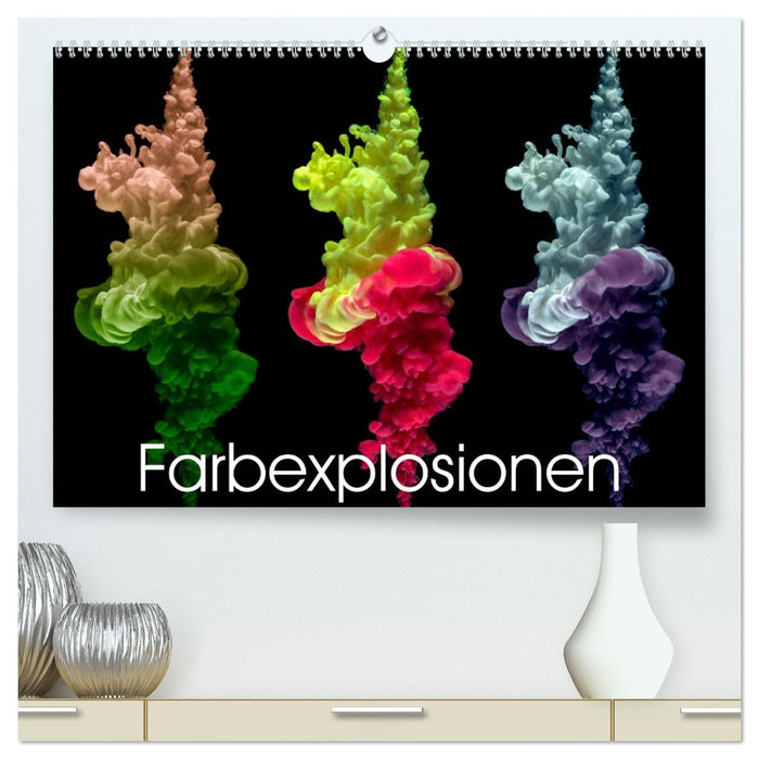 Farbexplosionen (CALVENDO Premium Wandkalender 2026)
