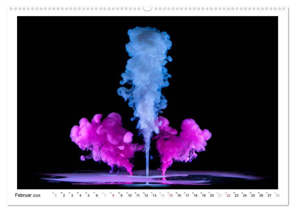Farbexplosionen (CALVENDO Premium Wandkalender 2026)