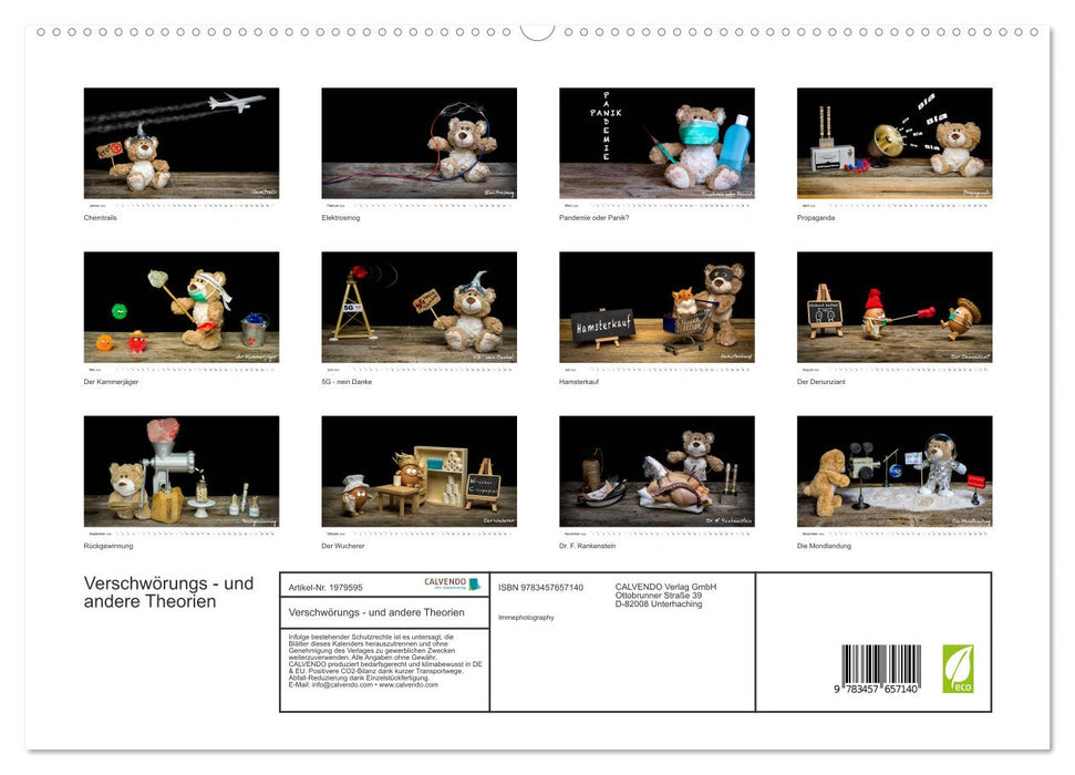 Verschwörungs - und andere Theorien (CALVENDO Premium Wandkalender 2026)