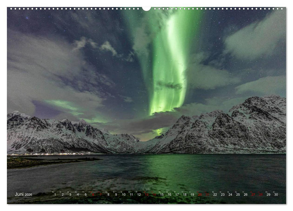 Aurora Borealis - Lichter des Nordens (CALVENDO Premium Wandkalender 2026)