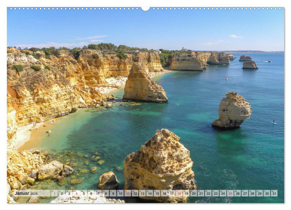 Portugal - Strände in Portugal (CALVENDO Premium Wandkalender 2026)