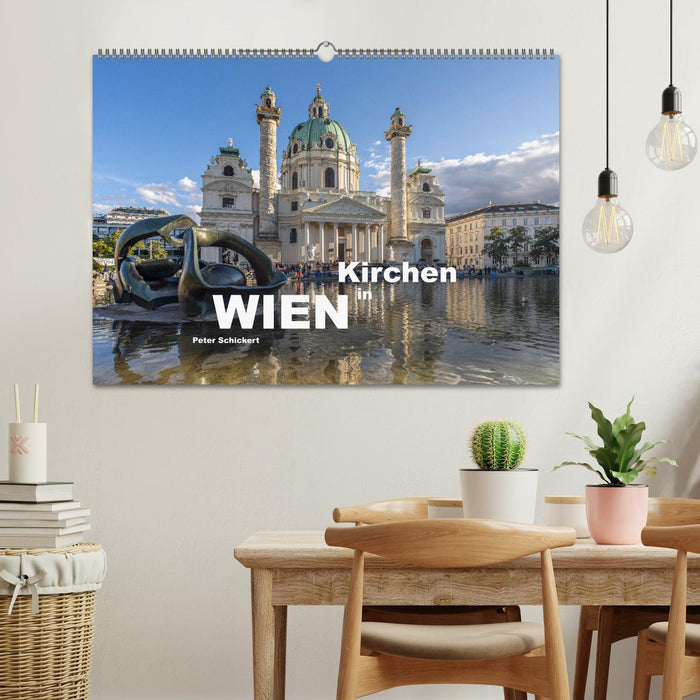 Kirchen in Wien (CALVENDO Wandkalender 2026)