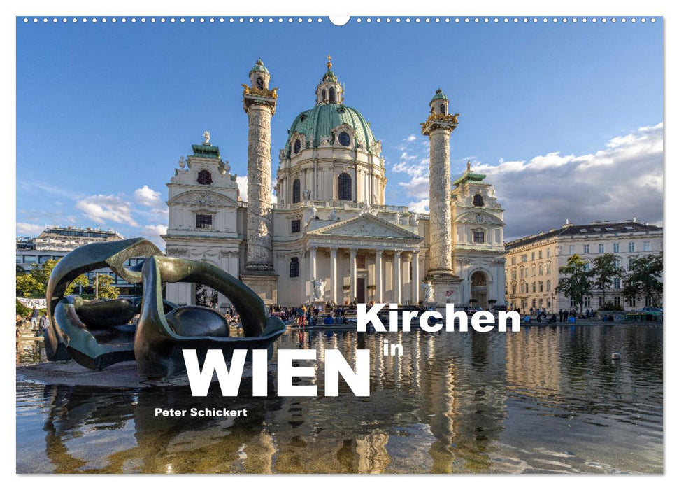 Kirchen in Wien (CALVENDO Wandkalender 2026)